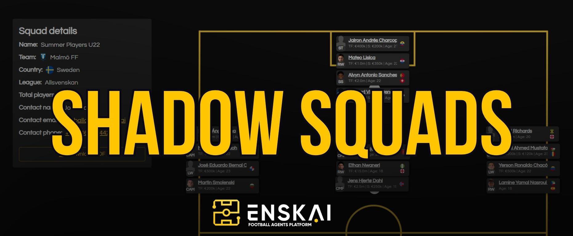 Shadow Squads to Showcase Players Professionally